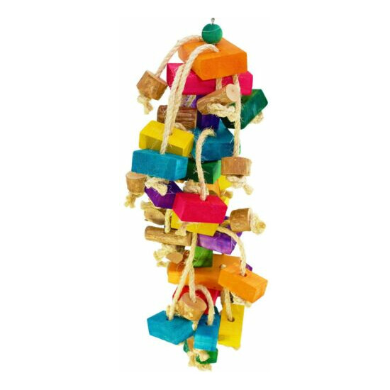 1866 Wood Monster Bonka Bird Toys Cages Toy Chewy Shred Amazon Macaw Cockatoo image {2}