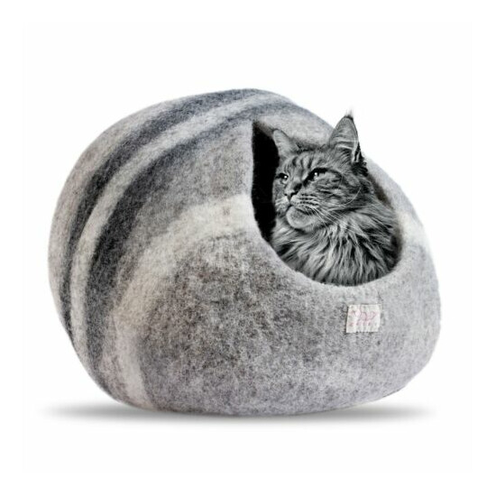 Cat Bed Cave (Medium) Cat House for Indoor Cats~ Eco Friendly~ Handmade image {1}
