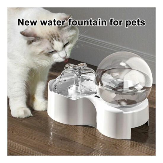 Cat Water Dispenser Automatic Pet Dog Water Fountain Filter Smart Drinking Bowl image {1}