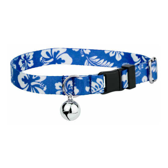 Country Brook Petz® Royal Blue Hawaiian Cat Collar image {1}