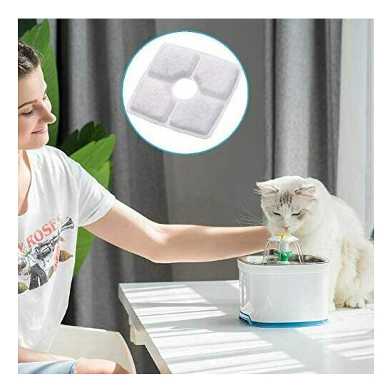 2.5L Cat Water Dispenser Fountain Dog Pet LED Auto Drinking Bowl Triple Filters image {1}