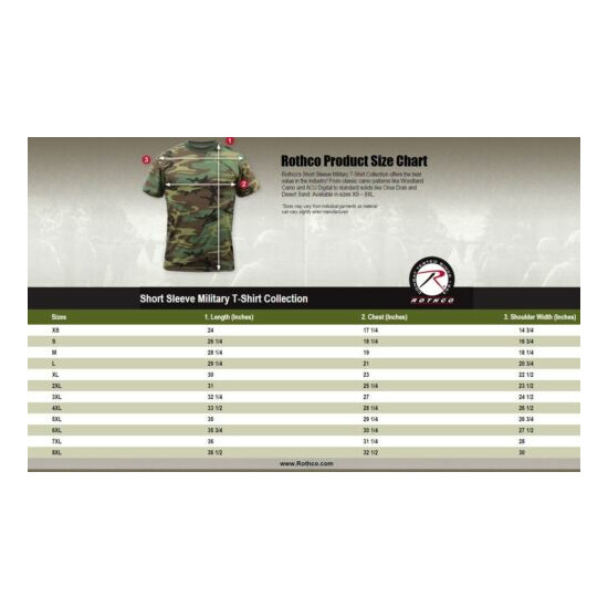 Rothco Camo Camouflage Military T-shirt, Digital, Subdued, Vintage Men's: SM-XXL Thumb {2}