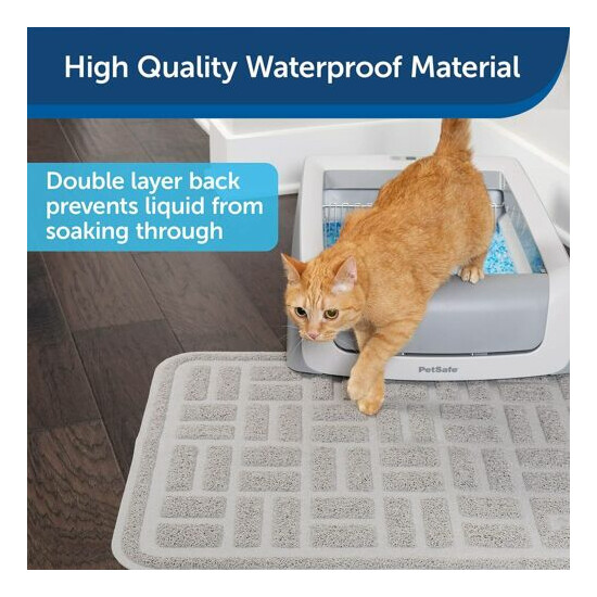Home Pet Safe Cat Anti-Tracking Litter Mat Traps Crystal Clay Durable Mesh Tools image {4}