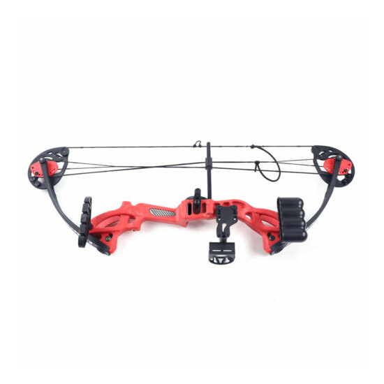 Youth Compound Bow Set 15-25lbs Junior Kids Target Gift Archery Hunting Shooting image {4}