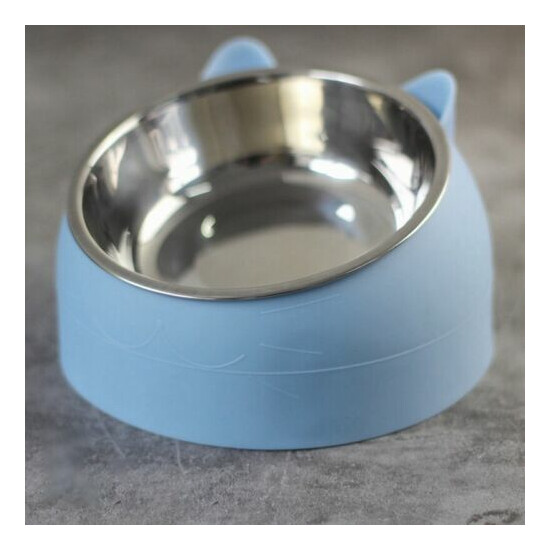 Pet Dog Cat Food Bowl Water Bowl Feeder Dish Elevated Stand Bowls* image {4}