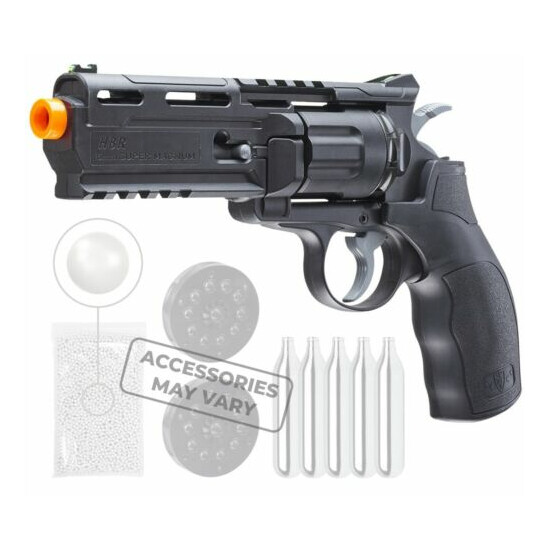 Elite Force H8R Gen2 BB Revolver Airsoft Gun with C02 and 1000ct BBs Bundle image {1}