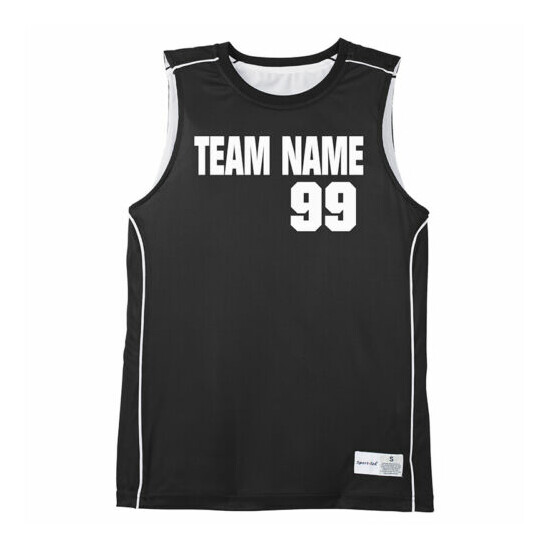 Custom Basketball Jersey-Black Personalized Uniform-Youth and Adult Jerseys image {1}