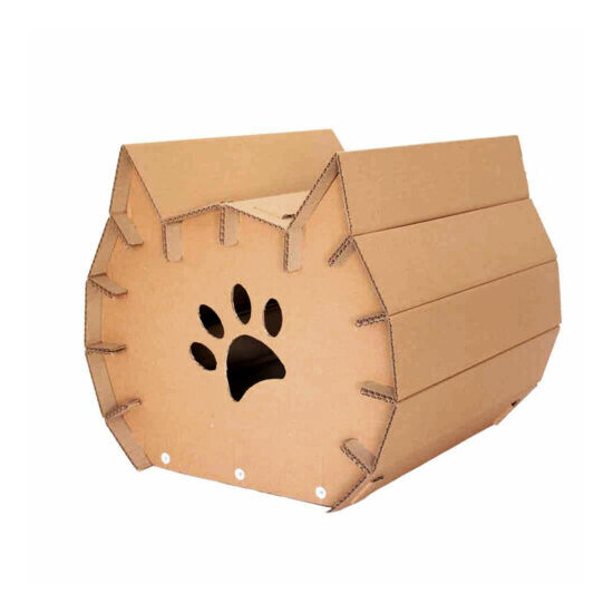Meow Cardboard Cat House image {3}