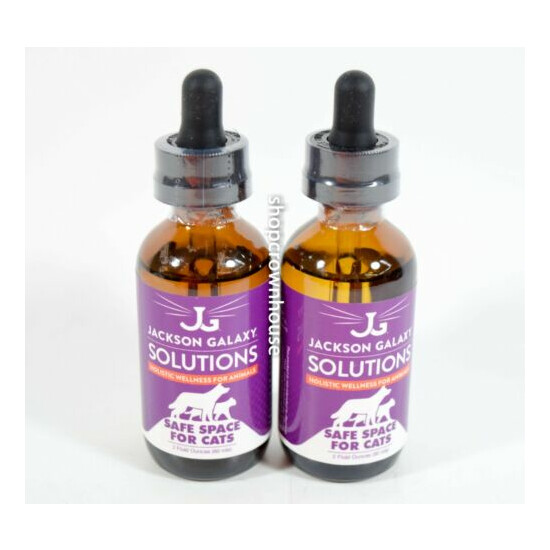 2 New Jackson Galaxy Solutions-SAFE SPACE for CATS! 2oz Bottle Holistic Wellness image {1}