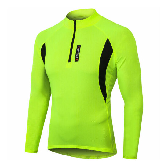 2021 Mens Cycling Jersey Long Sleeve Bike Tops Bicycle Shirts Reflective Jacket Thumb {12}