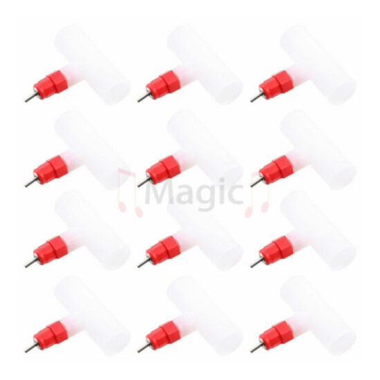 12pcs Automatic Poultry Waterer 360 Degree Chicken Nipples Waterer with 3/4" tee image {1}