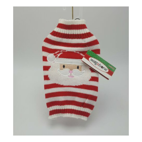 Christmas Dog Santa Paws Sweater Wag&Bone Solid Striped Free Priority Shipping image {6}