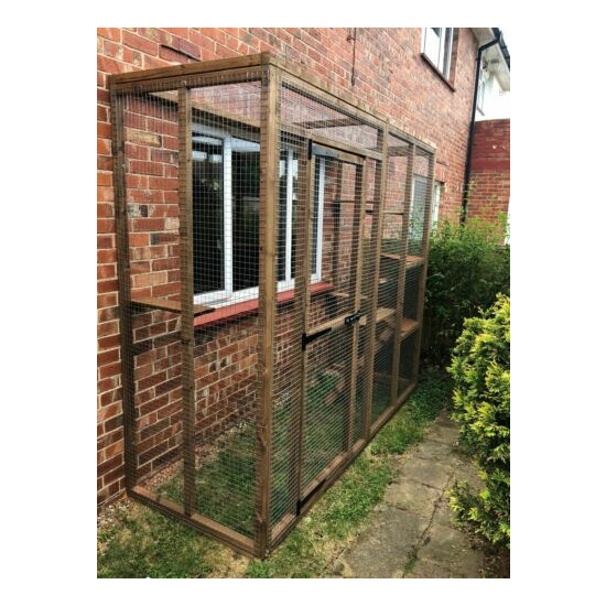 Catio Cat Lean to 8ft x 4ft x 7.5ft Secure Safe Garden Pet Run Accessories 1/2x1 image {7}