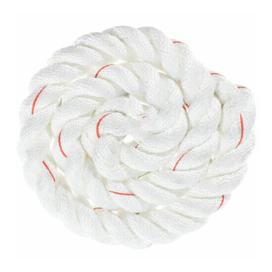 2" Poly Dacron Rope Twisted 3 Strand Line - Marine, Commercial, Arborist, DIY image {2}