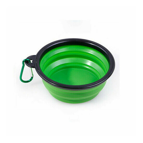 Random Silicone Pet Travel Bowl for Dog Cat Feeders Camping Portable Foldable image {2}