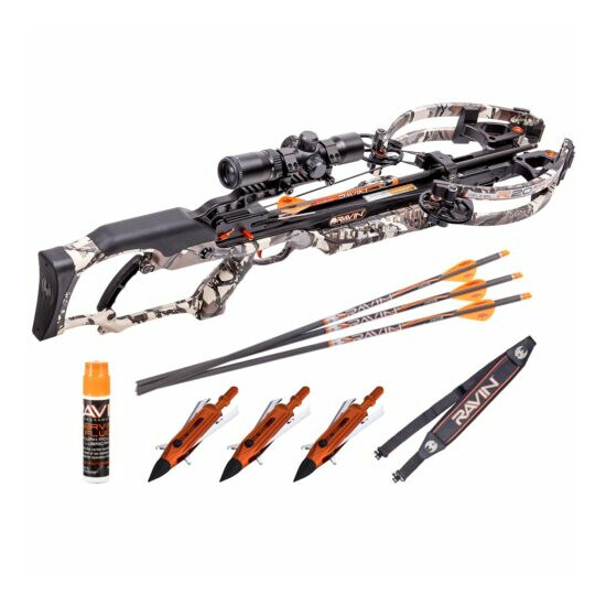 Ravin R20 430 FPS Crossbow + Broadheads - Qty 3, Shoulder Sling and String Fluid Thumb {1}