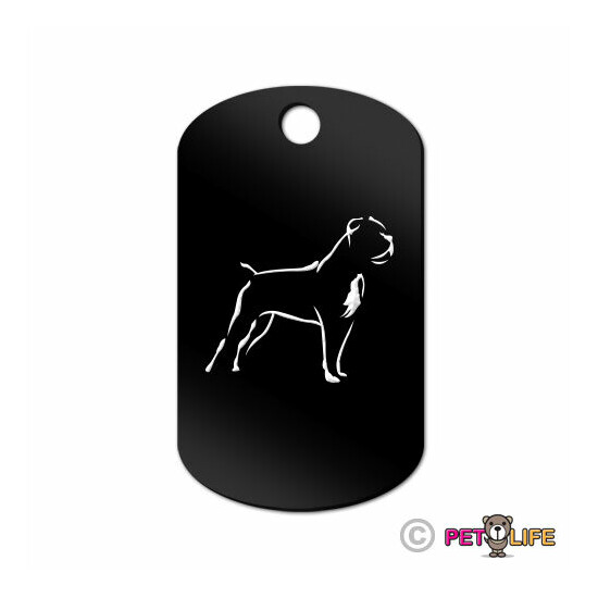 Cane Corso Engraved Keychain GI Tag dog v2 Many Colors image {1}