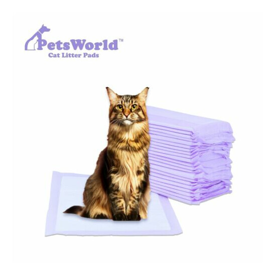 PETSWORLD Cat Litter Pads 11x17 inch Breeze Compatible Refills, 1200 count image {2}
