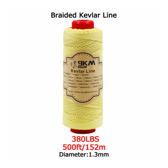 Kevlar Line Rope Braided 40-2000lbs Camping Fishing Assist Cord Made with Kevlar Thumb {17}
