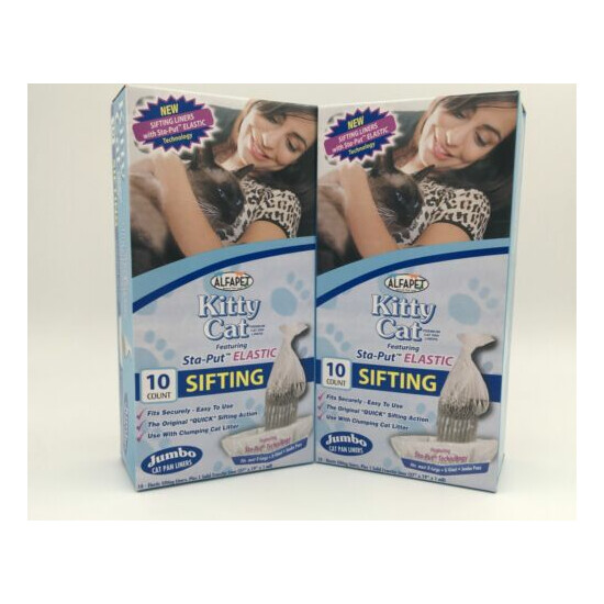 2x Sifting Litter Pan Liners AlfaPet Cat Litter Box Liners 2x 10 Liners New image {1}