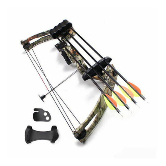JH7474 Hunting Fishing Archery 20lbs Camo Compound Bow Right Hand Bow image {3}