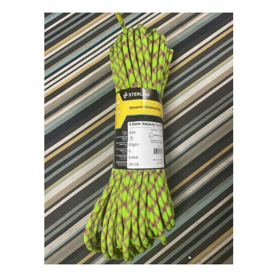 Sterling 9.8 velocity DryXP Climbing Rope 60 meter image {1}