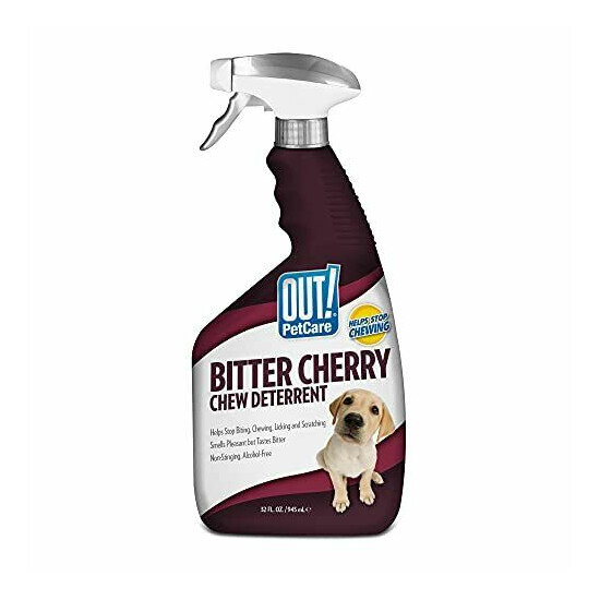 OUT PetCare Bitter Cherry Chew Deterrent | Deterrent for Puppy Training to Di... image {1}
