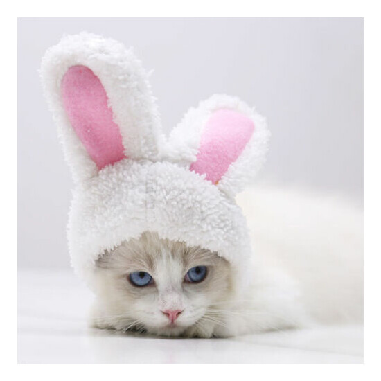 1pc Lovely Stand Ear Pet Cap Decorative Bunny Ear Pet Hat for Dog Cat Puppy Pet image {3}