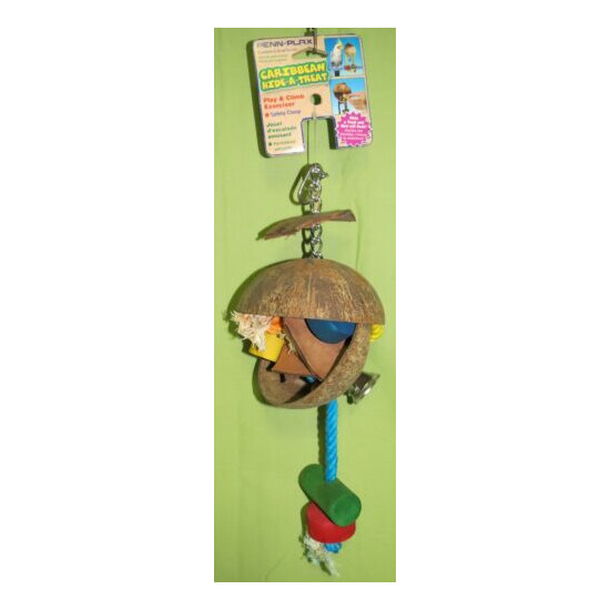 BACH2/BACH3 Caribbean Hide-a-Treat Bird Toy Cockatiel to Parrot image {2}