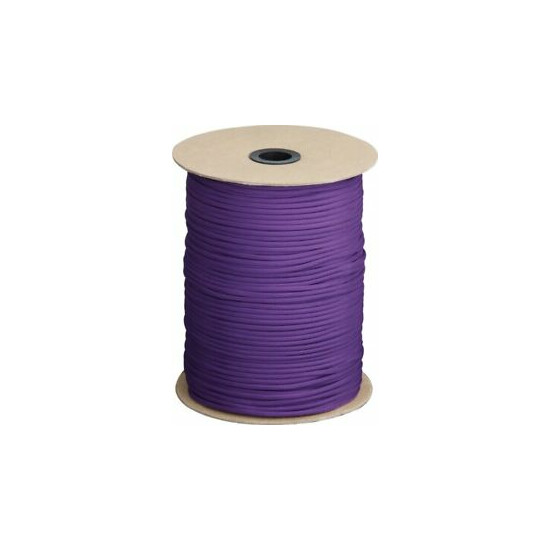 Marbles Parachute Cord 1000 Ft Nylon Ideal For Campi Rated For 550 Lbs Purple Thumb {1}