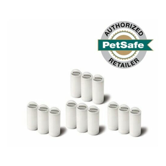 12 Pack PETSAFE Drinkwell Carbon Filters for 360 Pet Water Fountain Authentic image {1}