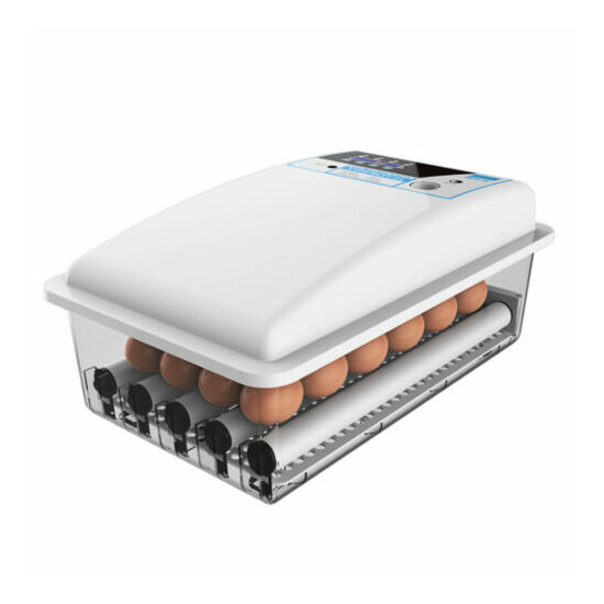 24 Digital Clear Egg Incubator Hatcher Automatic Egg Turning Temperature Control image {3}