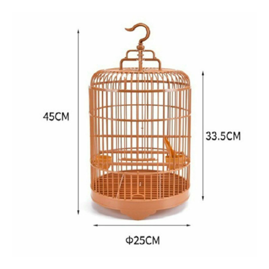 Portable Plastic Bird Cage Thrush Bird Parrot Cage Breathable Bird Cage image {2}