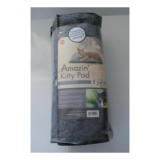 K&H Pet Products Amazin' Kitty Pad Gray 15" x 20", 2 pack image {1}