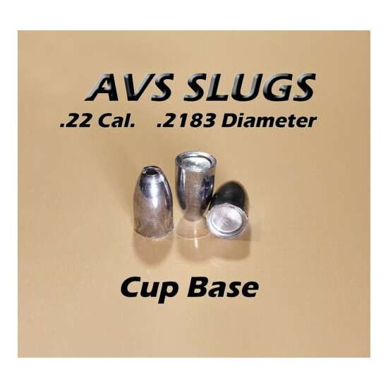 AVS Air Gun Slugs / Pellets 22 Cal (.2183 Diameter) Cup Base 20 - 34 gr. 120 Ct image {1}