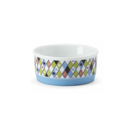 Lenox Paw Prints SMALL Pet Bowl Food Dish Porcelain Cat Kitten Puppy New image {1}