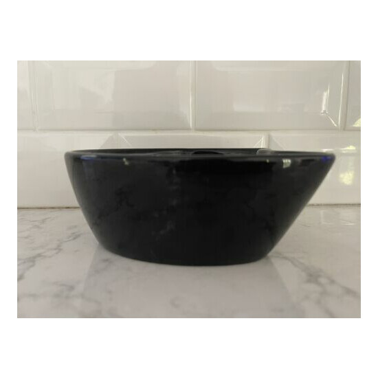 Hausen Ware Cat Kitty Face Black Ceramic Bowl image {4}