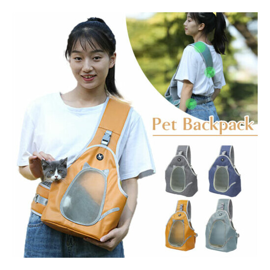Pet dog Carrier Bag Mesh Shoulder Travel Safe Portable Cat Carrying Handbag image {2}