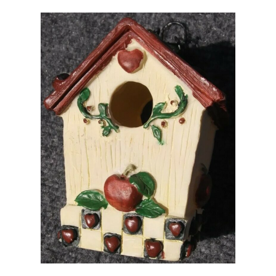 Resin Birdhouse with chains, country Apple theme !! NICE !! 24 image {6}