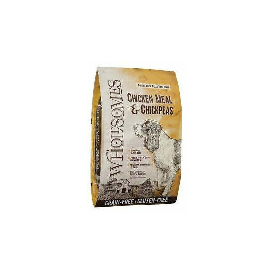 WHOLESOMES Chicken & Chickpeas Dry Dog Food (35 lb) image {1}