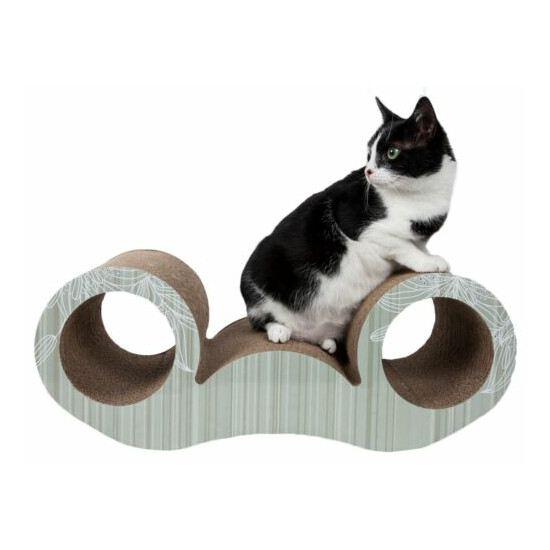 Pet Life Binocular Ultra Premium Modern Exquisite Contoured Cat Scratcher (CTS5) image {2}