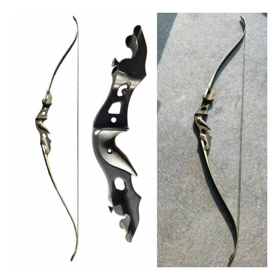 58 inch recurve bow equipped Set Takedown 20-55lbs Hunting Bow Angel Bow carbonpfeile  image {4}