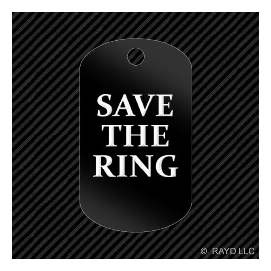 STR Save The Ring Keychain GI dog tag engraved many colors Nurburgring #2 image {1}