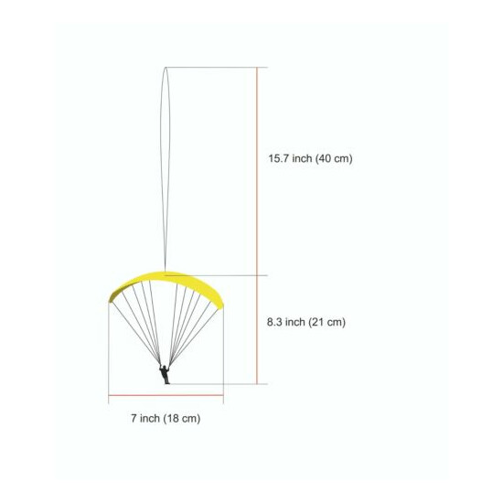 For order Mini Paraglider souvenir, 2-siders coloring, miniature, Small model image {7}