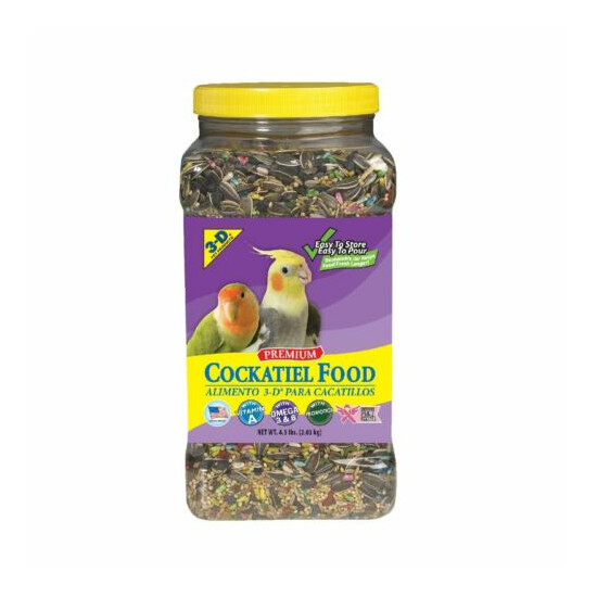 3-D Pet Products Premium Cockatiel Food 4.5 lbs image {1}