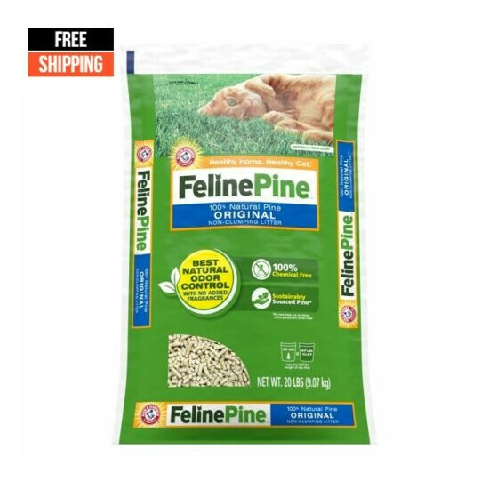 Feline Pine Original 100% Natural Cat Litter, 20lb image {1}