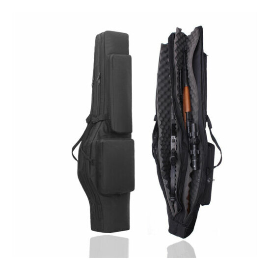 Tactical Double or Single Rifle Case Long Carbine Rang Gun Carry Bag Backpack image {143}