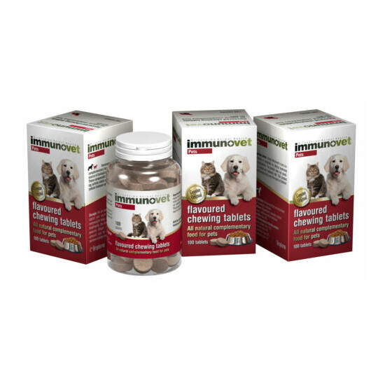  IMMUNOVET Tablets for Pets - Based on AVEMAR Formula - Immune and Cell Support  image {2}