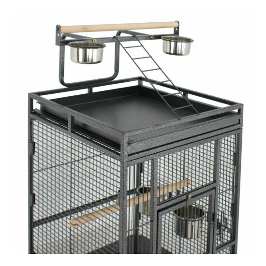 61" Large Bird Cage Top Play Power Coated Steel Best Pet House EZ USE Non Toxic image {4}