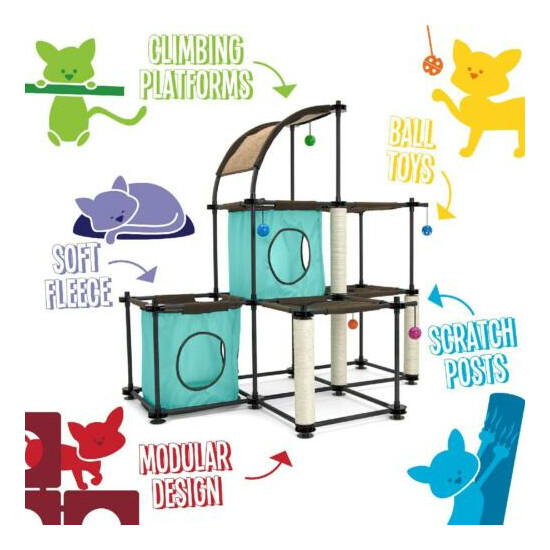 Cat Tree Condo Tower With Free Shipping Cats Toys Furniture cat scratching post image {4}